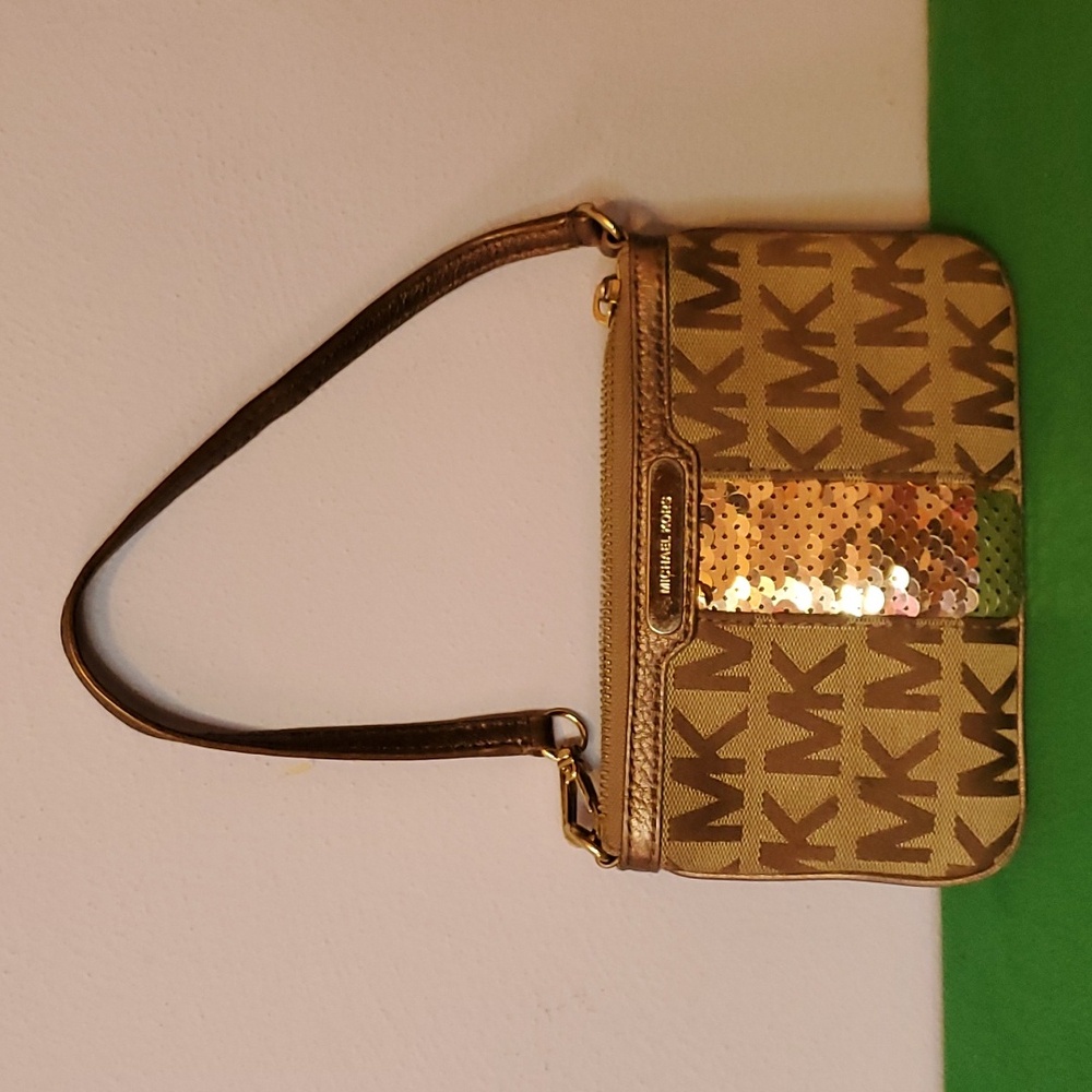 Michael Kors Wristlet With Sequins